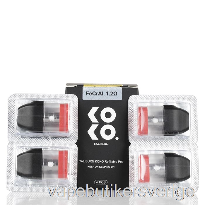 Vape Sverige Uwell Caliburn Ersättningsskidor 1,2 Ohm Caliburn Koko Pods